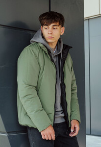 Фото - Демисезонная двусторонняя куртка Staff sm black & khaki - Men box