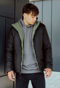Фото - Демисезонная двусторонняя куртка Staff sm black & khaki - Men box