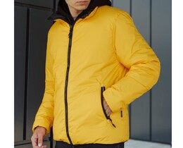Фото - Желто-черная двусторонняя куртка Staff sm black & yellow - Men box