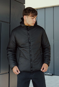 Фото - Желто-черная двусторонняя куртка Staff sm black & yellow - Men box