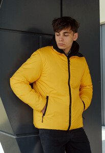 Фото - Желто-черная двусторонняя куртка Staff sm black & yellow - Men box