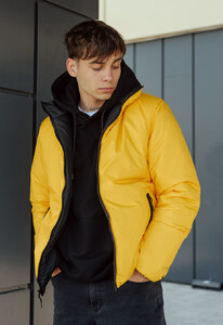 Фото - Желто-черная двусторонняя куртка Staff sm black & yellow - Men box