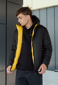 Фото - Желто-черная двусторонняя куртка Staff sm black & yellow - Men box