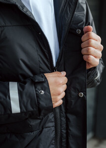 Фото - Черная демисезонная парка Staff ki black - Men box