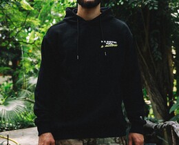 Фото - Чорне оверсайз худі Staff x Kuu.fund d3 oversize - Men box