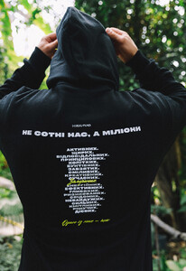 Фото - Чорне оверсайз худі Staff x Kuu.fund d3 oversize - Men box