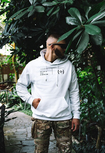 Фото - Худі білого кольору Staff x Kuu.fund d2 oversize - Men box