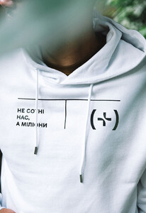 Фото - Худі білого кольору Staff x Kuu.fund d2 oversize - Men box