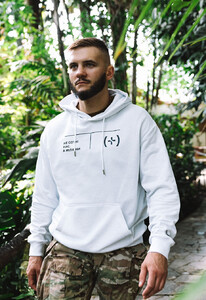 Фото - Худі білого кольору Staff x Kuu.fund d2 oversize - Men box