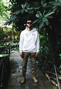 Фото - Худі білого кольору Staff x Kuu.fund d2 oversize - Men box