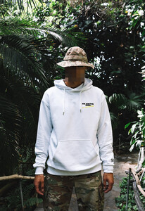 Фото - Біле оверсайз худі Staff x Kuu.fund d1 oversize - Men box
