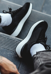 Фото - Черные мужские кроссовки Staff black - Men box