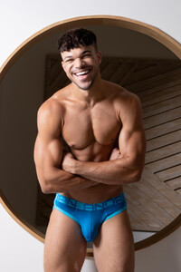 Фото - Бріфи чоловічі Andrew Christian CoolFlex блакитного кольору - Men box
