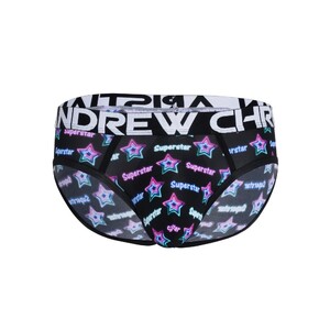 Фото - Брифы от Andrew Christian черные со звездами Superstar - Men box