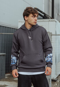 Фото - Мужское серое худи Staff roses & logo - Men box