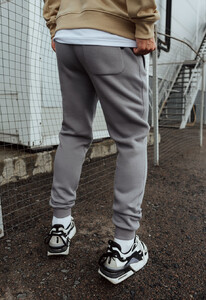 Фото - Спортивные штаны с начесом Staff gray logo fleece - Men box