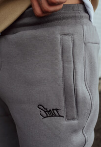 Фото - Спортивные штаны с начесом Staff gray logo fleece - Men box