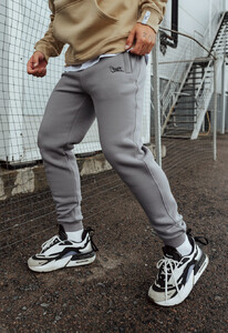 Фото - Спортивные штаны с начесом Staff gray logo fleece - Men box