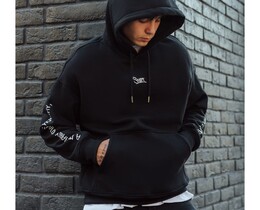 Фото - Утеплене оверсайз худі Staff розвеселимо oversize fleece - Men box