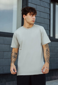 Фото - Светло-серая футболка Staff light gray basic - Men box