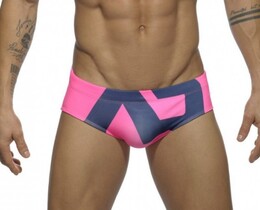 Фото - Стильні чоловічі плавки Sport Line рожевого кольору - Men box