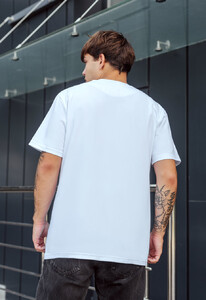 Фото - Однотонная белая футболка Staff white basic - Men box