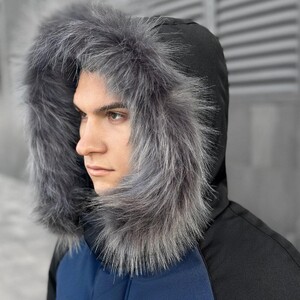 Фото - Парка Pobedov Seniora Udacha Gray. Цвет: темно-синий-черный - Men box