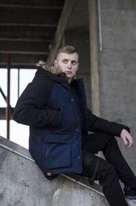 Фото - Парка Pobedov Seniora Udacha Gray. Цвет: темно-синий-черный - Men box