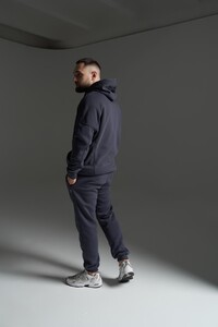 Фото - Утепленный костюм (худи + штаны) Intruder в цвете графит - Men box