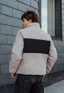 Фото - Двухцветная демисезонная куртка Staff le light gray & black - Men box