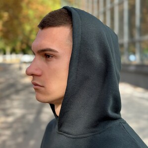 Фото - Спортивне худі від бренду Pobedov темно-зеленого кольору - Men box