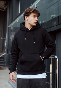 Фото - Тепле чорне худі Staff black basic fleece - Men box