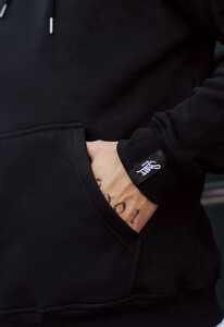 Фото - Тепле чорне худі Staff black basic fleece - Men box