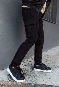 Фото - Черные штаны карго Staff cargo black TS - Men box