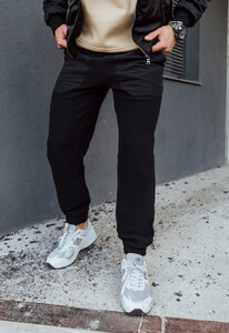 Фото - Утеплені спортивні штани Staff bo microfleece black - Men box