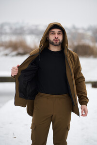 Фото - Зимова куртка Softshell від Intruder у кольорі койот - Men box