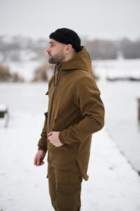 Фото - Зимова куртка Softshell від Intruder у кольорі койот - Men box