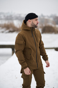 Фото - Зимова куртка Softshell від Intruder у кольорі койот - Men box