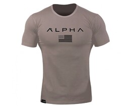 Фото - Спортивна футболка від Alpha коричневого кольору - Men box