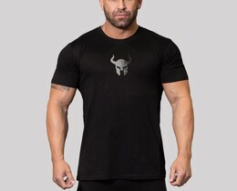 Фото - Мужская черная футболка Alpha для занятий спортом - Men box