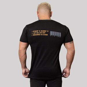 Фото - Мужская черная футболка Alpha для занятий спортом - Men box