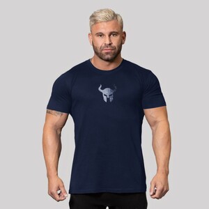 Фото - Темно-синяя мужская футболка Alpha спортивная - Men box