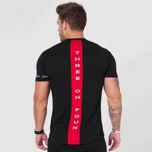 Фото - Мужская черная футболка от Alpha для фитнеса - Men box