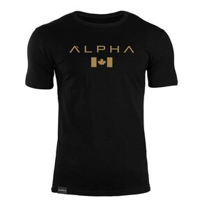 Фото - Спортивна чоловіча футболка Alpha чорного кольору - Men box