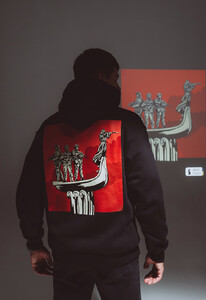 Фото - Худи с патриотическим принтом Staff x DeepState d3 oversize fleece - Men box