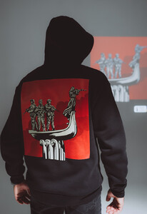 Фото - Худи с патриотическим принтом Staff x DeepState d3 oversize fleece - Men box