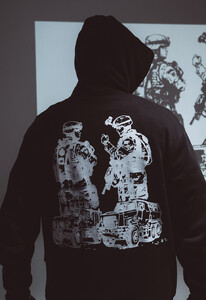 Фото - Утеплене худі Staff x DeepState d1 oversize fleece - Men box