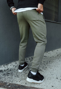 Фото - Флисовые спортивные штаны Staff khaki logo fleece - Men box