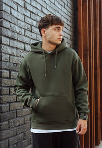 Фото - Однотонное худи цвета хаки Staff khaki basic oversize fleece - Men box