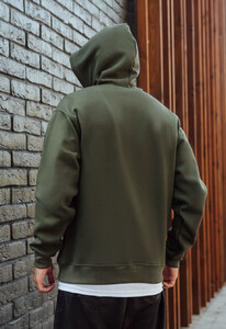 Фото - Однотонное худи цвета хаки Staff khaki basic oversize fleece - Men box